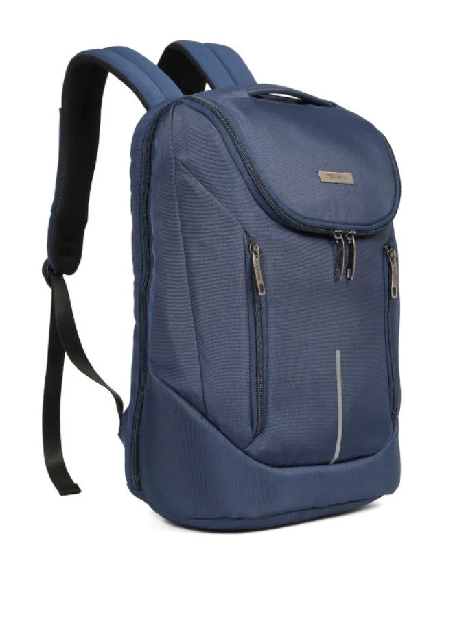 TEAKWOOD Blue Teakwood  Navy blue Men 16 " Laptop Backpacks with Reflective Strip Detail  | Best Price UAE